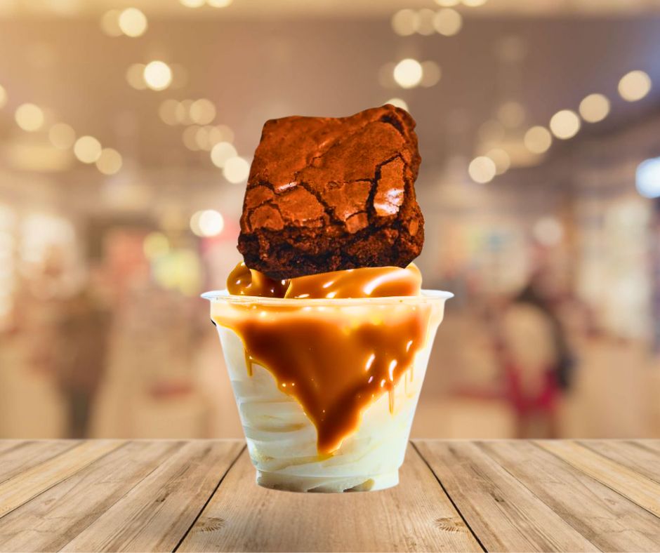 Caramel Brownie Sundae