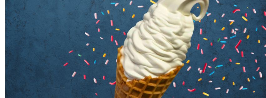 Branch's Soft Serve Vanilla Waffle Cone