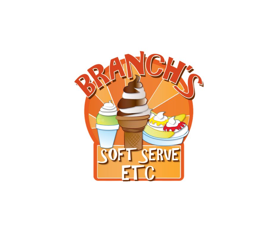 Branch's Soft Serve Etc. truck logo