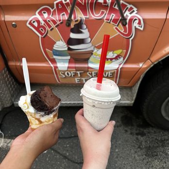 Branch's truck side view